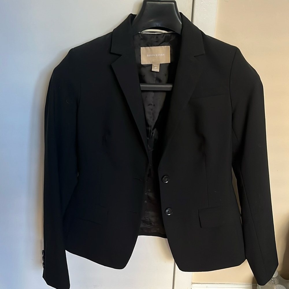 Banana Republic Petite Black Blazer- 0P